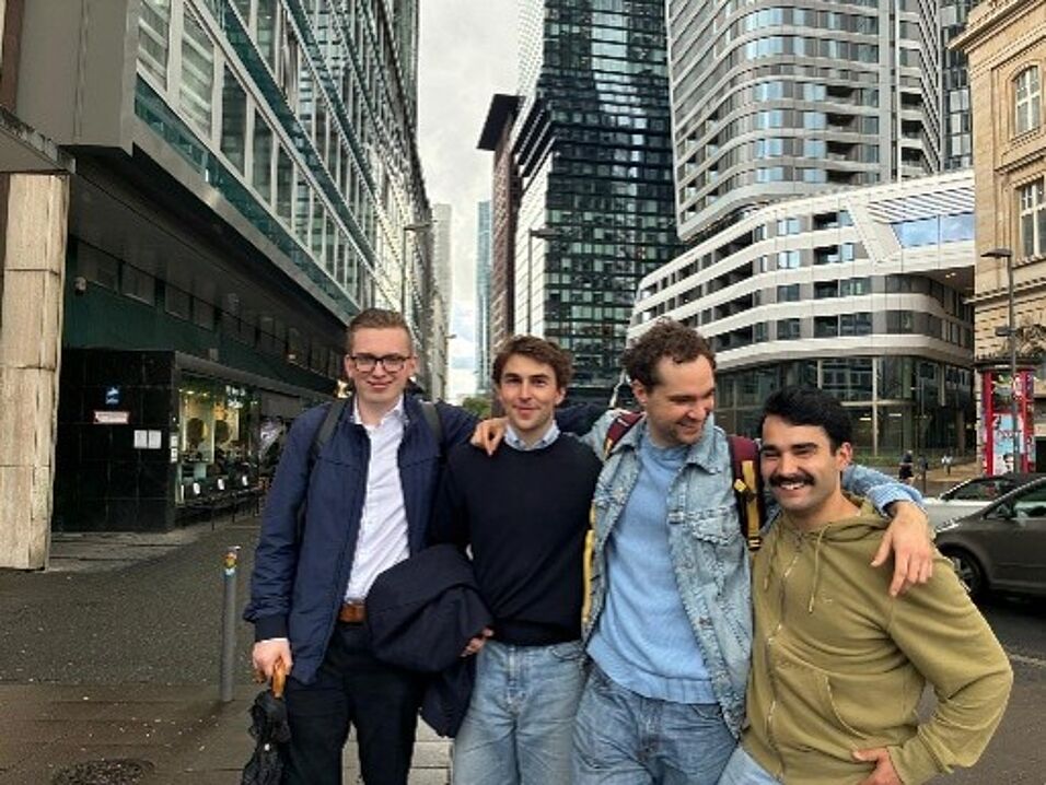 Die Mooties in der Frankfurter Innenstadt. 